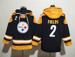 Pittsburgh Steelers 2# Justin Fields stitched hoodie MEN WOMEN YOUTH S-6XL SIZE