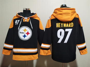 Pittsburgh Steelers 97# HEYWARD stitched hoodie MEN WOMEN YOUTH S-6XL SIZE