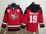 San Francisco 49ers 19# Deebo Samuel Nike Vapor stitched hoodie