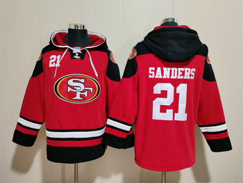 San Francisco 49ers 21# SANDERS stitched hoodie MEN WOMEN YOUTH S-6XL SIZE