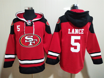 San Francisco 49ers 5# LANCE stitched hoodie MEN WOMEN YOUTH S-6XL SIZE