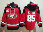 San Francisco 49ers 85# George Kittle stitched hoodie MEN WOMEN YOUTH S-6XL SIZE