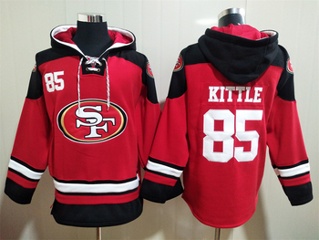 San Francisco 49ers 85# George Kittle stitched hoodie MEN WOMEN YOUTH S-6XL SIZE