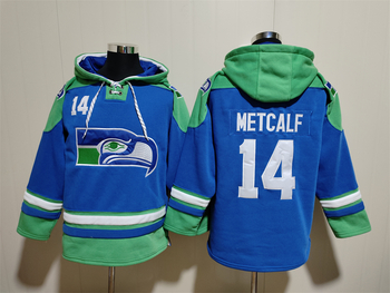 Seattle Seahawks 14# DK Metcalf stitched hoodie MEN WOMEN YOUTH S-6XL SIZE