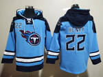 Tennessee Titans 22# HENRY stitched hoodie