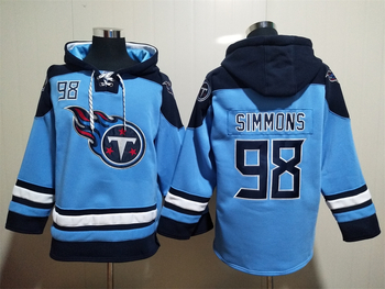 Tennessee Titans 98# Jeffery Simmons stitched hoodie MEN WOMEN YOUTH S-6XL SIZE