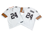 布朗24号白色传奇三代球衣–Cleveland Browns 24_ Nick Chubb Nike Vapor_