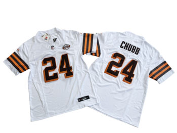 Cleveland Browns 24 Nick Chubb Vapo MEN WOMEN YOUTH S-6XL SIZE