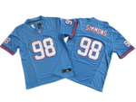 泰坦98号浅蓝传奇三代球衣–Tennessee Titans 98_ Jeffery Simmons Nike V