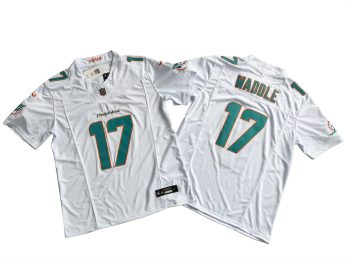 Miami Dolphins 17 Jaylen Waddle Vapor MEN WOMEN YOUTH S-6XL SIZE
