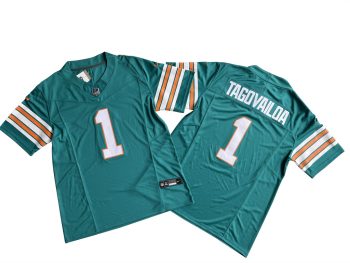 Miami Dolphins 1 Tua Tagovailoa Vapo MEN WOMEN YOUTH S-6XL SIZE
