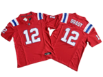 爱国者12号红色传奇三代球衣–New England Patriots 12_ Tom Brady Nike_yy