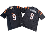 猛虎9号黑色传奇三代球衣–Cincinnati Bengals 9_ Joe Burrow Nike Vapor_