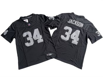 Las Vegas Raiders  34 Bo Jackson  MEN WOMEN YOUTH S-6XL SIZE