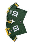 童装包装工10号绿色传奇三代–Youth Green Bay Packers Jordan Love Nike_y