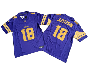 Minnesota Vikings 18 Justin Jefferson yyt MEN WOMEN YOUTH S-6XL SIZE