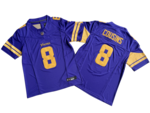 维京人8号紫色黄字传奇三代球衣–Minnesota Vikings 8_ Kirk Cousins Nike Va