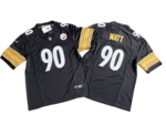 钢人90号黑色传奇三代球衣–Pittsburgh Steelers 90_ T.J. Watt Nike Vapo