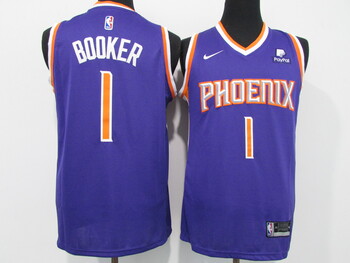 #1 Devin Booker Phoenix Suns   basketball Jersey Association Edition purple MEN WOMEN YOUTH S-6XL SIZE