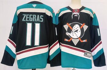#11 Trevor Zegras Anaheim Ducks  Home Premium hockey Jersey - black MEN WOMEN YOUTH S-6XL SIZE