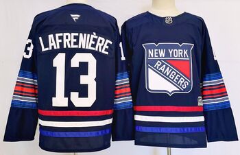 #13 Alexis Lafrenière New York Rangers stitched hockey jersey-navy MEN WOMEN YOUTH S-6XL SIZE
