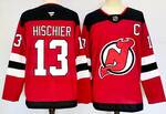 #13 Nico Hischier New Jersey Devils Breakaway stitched hockey jersey-red
