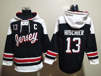 #13 Nico Hischier New Jersey Devils Breakaway stitched hoodie jersey MEN WOMEN YOUTH S-6XL SIZE
