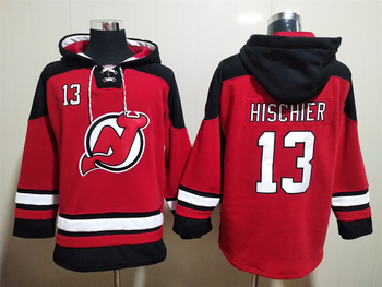 #13 Nico Hischier New Jersey Devils Breakaway stitchedhoodie jersey MEN WOMEN YOUTH S-6XL SIZE