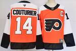 #14 SEAN COUTURIER Philadelphia Flyers stitched hockey jersey-orange MEN WOMEN YOUTH S-6XL SIZE
