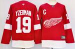 #19 Steve Yzerman Detroit Red Wings stitched hockey jersey red