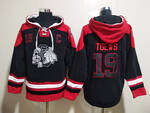 #19 TOEWS CHICAGO BLACKHAWKS stitched hoodie jersey-black MEN WOMEN YOUTH S-6XL SIZE