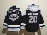 #20 LINE LUC ROBITAILLE Los Angeles Kings stitched hoodie jersey