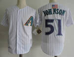 2001 Vintage Baseball 51 Randy Johnson Retro Jersey Cool Base Cooperstown Embroidery And Stitched Breathable Retire MEN WOMEN YOUTH S-6XL SIZE
