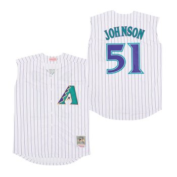2001 Vintage Baseball 51 Randy Johnson Retro Jersey sleeveless men women youth size S-6XL