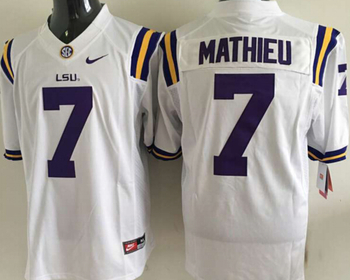 2015 LSU Tigers 7 MATHIEU Football Jersey MEN WOMEN YOUTH S-6XL SIZE