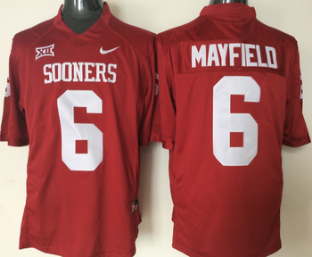 2015 Oklahoma Sooners #6 MAYFIELD Football Jersey MEN WOMEN YOUTH S-6XL SIZE