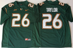 2018 Miami Hurricanes Green _26 TAYLOR