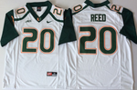 2018 Miami Hurricanes White 20 REED Football Jersey MEN WOMEN YOUTH S-6XL SIZE