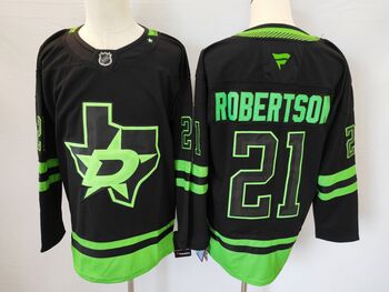 #21 Jason Robertson Dallas Stars stitched Hockey Jersey black MEN WOMEN YOUTH S-6XL SIZE