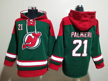 #21 PALMIERI New Jersey Devils Breakaway stitched hoodie jersey MEN WOMEN YOUTH S-6XL SIZE