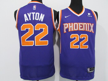 #22 DEANDRE AYTON Phoenix Suns basketball Jersey Association Edition purple MEN WOMEN YOUTH S-6XL SIZE