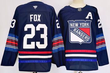 #23 Adam Fox New York Rangers stitched hockey jersey-navy MEN WOMEN YOUTH S-6XL SIZE