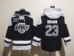 #23 BROWN Los Angeles Kings stitched hoodie jersey MEN WOMEN YOUTH S-6XL SIZE