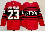 #23 Lucas Raymond Detroit Red Wings stitched hockey jersey