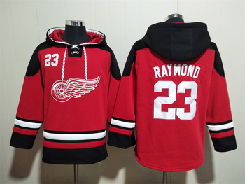 #23 Lucas Raymond Detroit Red Wings stitched hoodie jersey MEN WOMEN YOUTH S-6XL SIZE