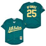 #25 Mark McGwire Oakland A’s retro Jersey green