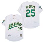 #25 Mark McGwire Oakland A’s retro Jersey white men women youth size S-6XL