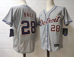 #28 Javier Baez Detroit Tigers stitched baseball jersey