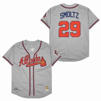 #29 John Smoltz Atlanta Braves 1995 Mitchell & Ness men women youth size S-6XL