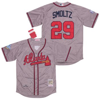 #29 John Smoltz Atlanta Braves 1999 Mitchell & Ness men women youth size S-6XL